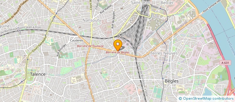 localisation de l'entreprise MB SERVICES (MONTRES & BIJOUX SERVICES) à BORDEAUX