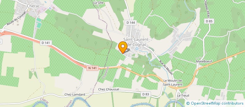 localisation de l'entreprise MB SIGNALETIQUE à CHATEAUBERNARD