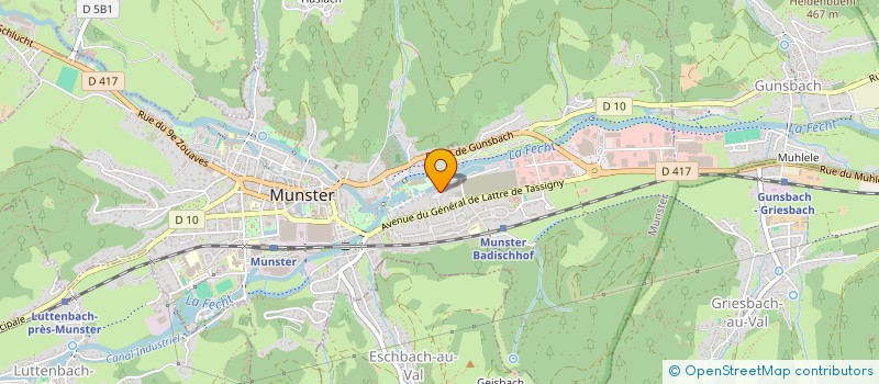 localisation de l'entreprise MB SOUDAGE  MUNSTER