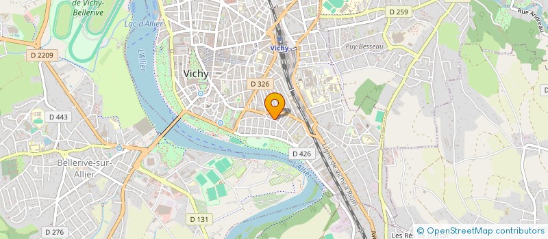 localisation de l'entreprise MB SPORTS à VICHY