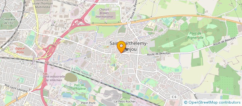 localisation de l'entreprise MB ST BARTH  SAINT-BARTHELEMY-D'ANJOU