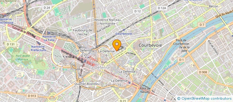 localisation de l'entreprise MB SYSTEM à COURBEVOIE