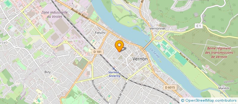 localisation de l'entreprise MB TALENTS  VERNON