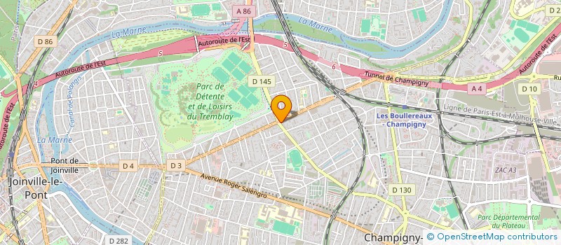 localisation de l'entreprise MB TANSPORTS à CHAMPIGNY-SUR-MARNE
