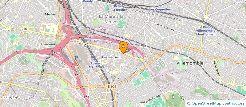 localisation de l'entreprise MB TAXI à ROSNY-SOUS-BOIS