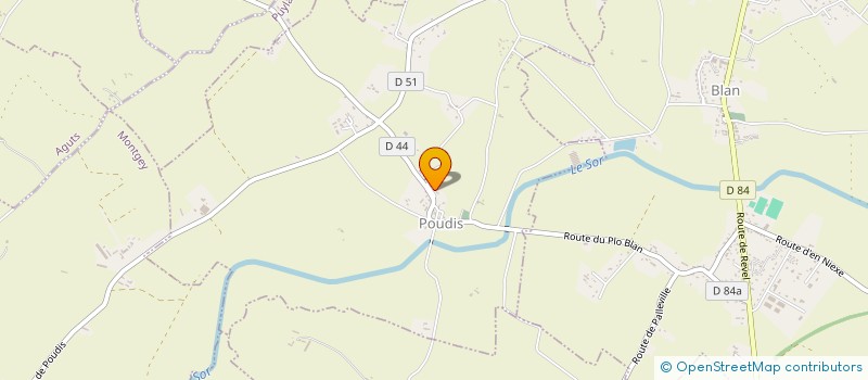 localisation de l'entreprise MB TAXI  POUDIS