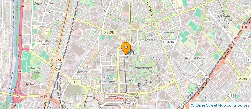 localisation de l'entreprise MB TAXI à GRENOBLE