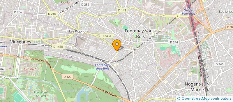 localisation de l'entreprise MB TECH à FONTENAY SOUS BOIS