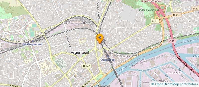 localisation de l'entreprise MB TEL  ARGENTEUIL