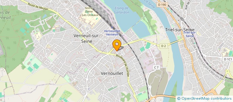 localisation de l'entreprise MB TOITURE à VERNOUILLET