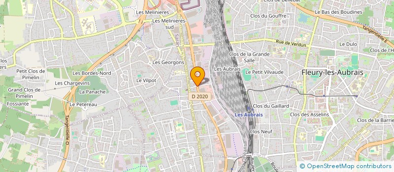 localisation de l'entreprise MB TOURS à FLEURY-LES-AUBRAIS