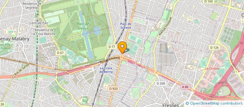 localisation de l'entreprise MB TRADING SARL à ANTONY
