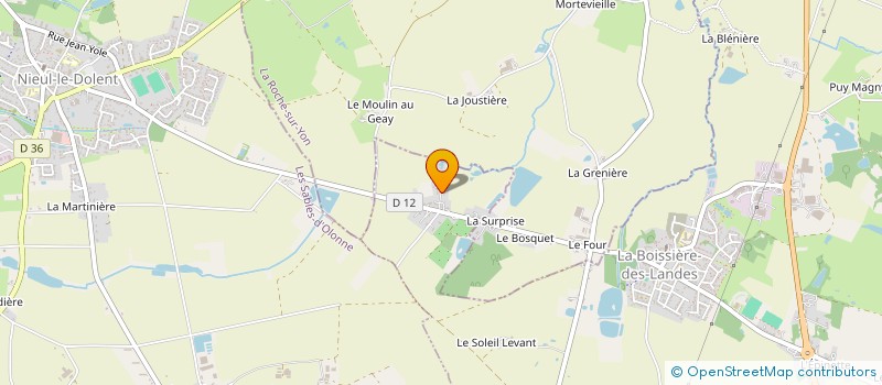 localisation de l'entreprise MB TRADUCTION à BOISSIERE-DES-LANDES (LA)