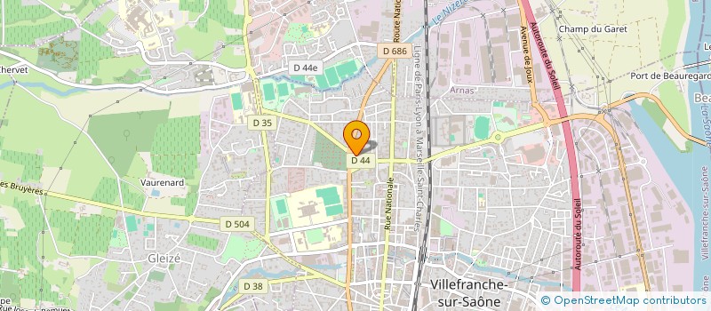 localisation de l'entreprise MB-TRANS à VILLEFRANCHE-SUR-SAONE
