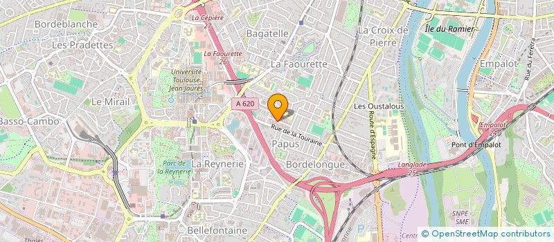 localisation de l'entreprise MB TRANSPORT à TOULOUSE