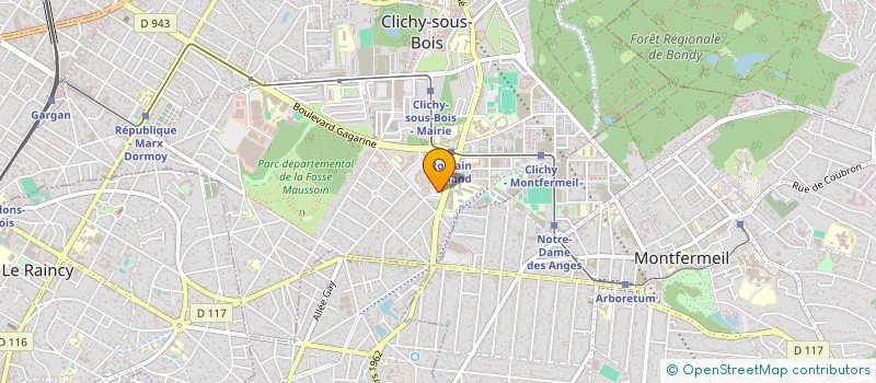 localisation de l'entreprise MB TRANSPORT  CLICHY-SOUS-BOIS