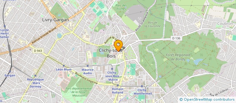 localisation de l'entreprise MB TRANSPORTS à CLICHY-SOUS-BOIS