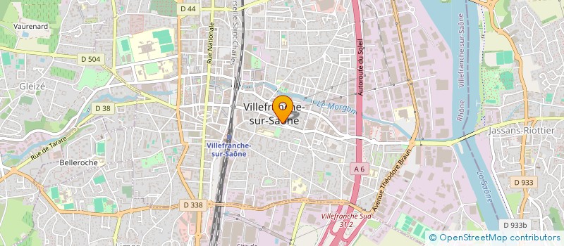 localisation de l'entreprise MB TRANSPORTS à VILLEFRANCHE-SUR-SAONE