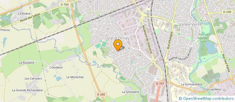 localisation de l'entreprise MB VENDEE IMMOBILIER  LANDERONDE