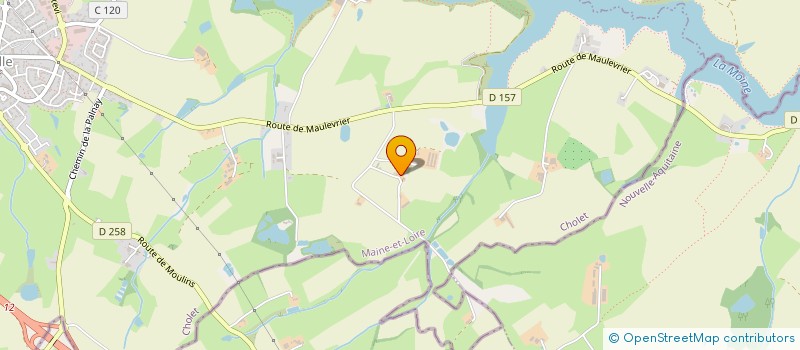 localisation de l'entreprise MB VET'EQUINE à CHOLET