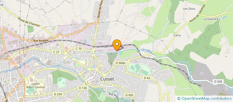 localisation de l'entreprise MB1 à CUSSET