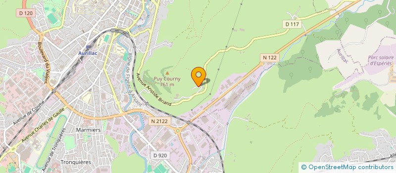 localisation de l'entreprise MB15 DEVELOPPEMENT à AURILLAC