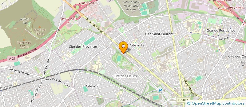 localisation de l'entreprise MB2C FORMATIONS à ARRAS