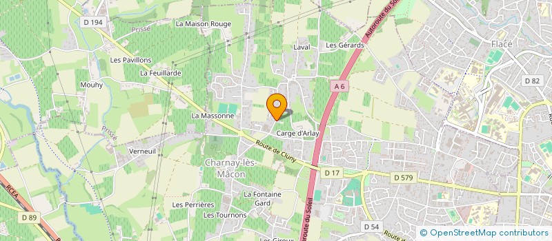 localisation de l'entreprise MB2C PLOMBERIE à CHARNAY-LES-MACON