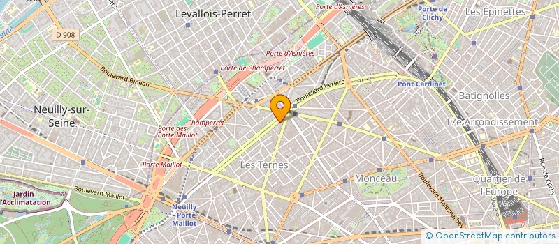 localisation de l'entreprise MB2E à CLICHY