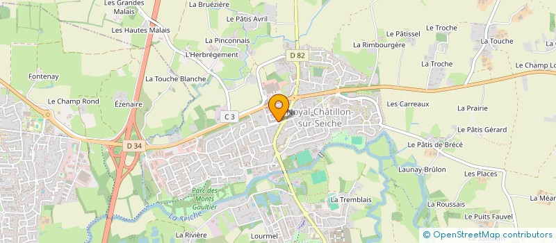 localisation de l'entreprise MB2G  NOYAL-CHATILLON-SUR-SEICHE