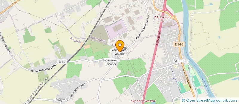 localisation de l'entreprise MB82 à BRESSOLS