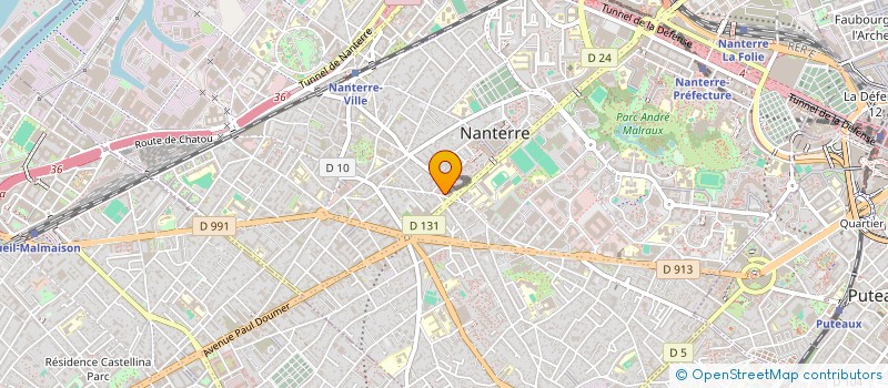 localisation de l'entreprise MBA 33  NANTERRE