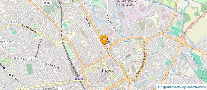localisation de l'entreprise MBA à TROYES