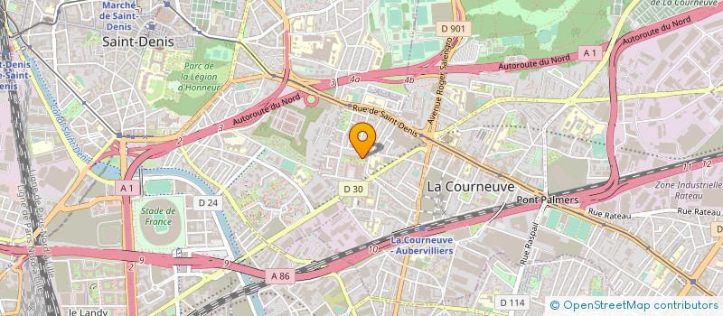 localisation de l'entreprise MBA  VILLENEUVE-LA-GARENNE