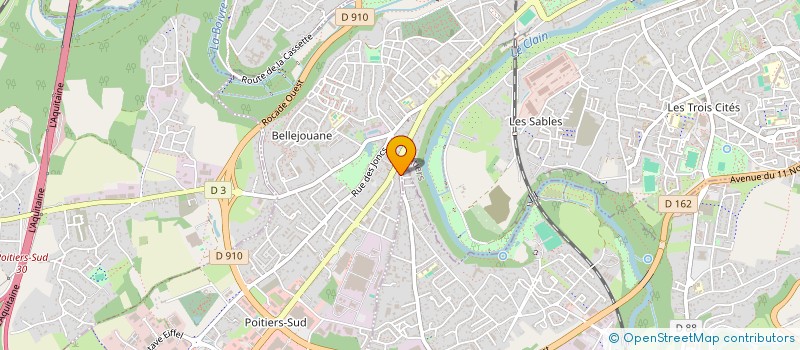 localisation de l'entreprise MBA  POITIERS