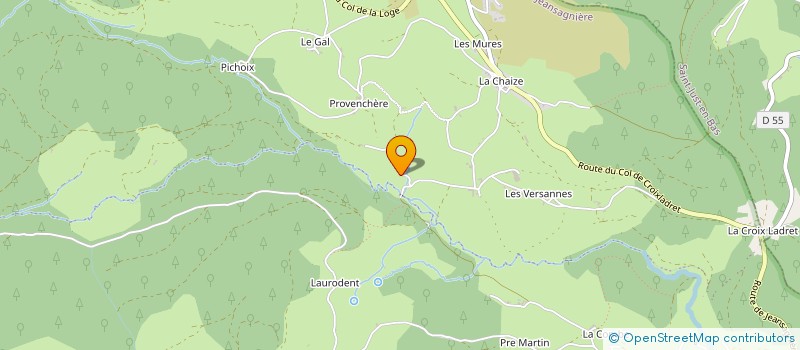 localisation de l'entreprise MBA ARCHITECTURE  CHALMAZEL-JEANSAGNIERE