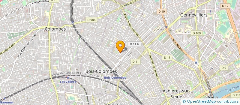 localisation de l'entreprise MBA ARTEMIS à BOIS-COLOMBES