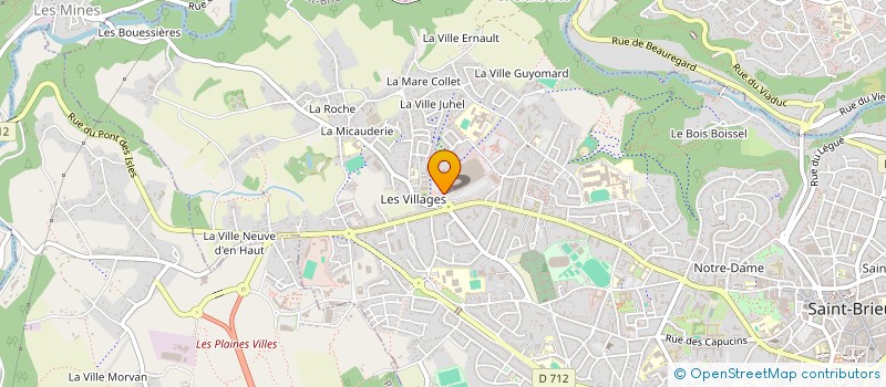 localisation de l'entreprise MBA AUTO à SAINT-BRIEUC