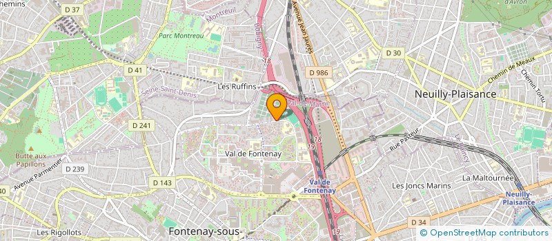 localisation de l'entreprise MBA EVENEMENTS à FONTENAY-SOUS-BOIS