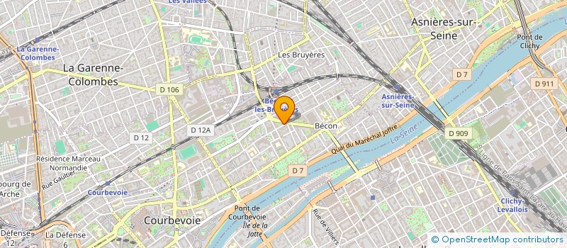 localisation de l'entreprise MBA EXPERTISE COMPTABLE à COURBEVOIE