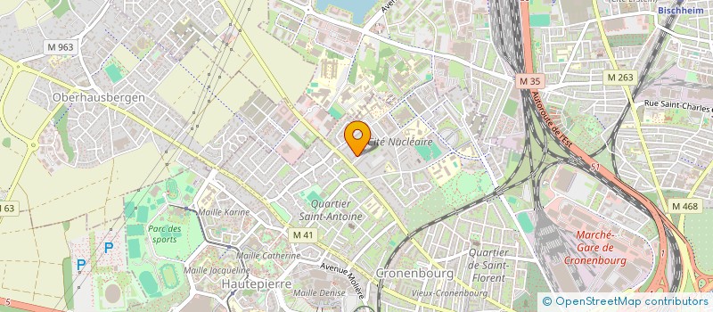 localisation de l'entreprise MBA EXPRESS à STRASBOURG