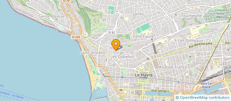 localisation de l'entreprise MBA G.L.H. à LE HAVRE