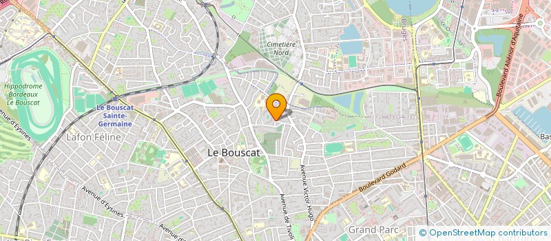 localisation de l'entreprise MBA HOLDING  LE BOUSCAT