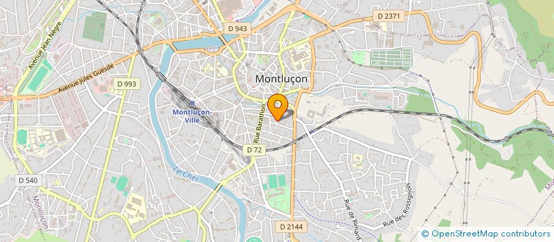 localisation de l'entreprise MBA IMMOBILIER à MONTLUCON