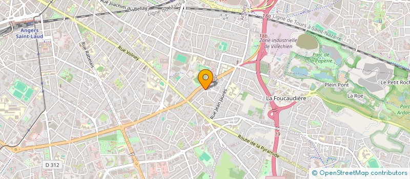 localisation de l'entreprise MBA PEINTURE 49 à ANGERS
