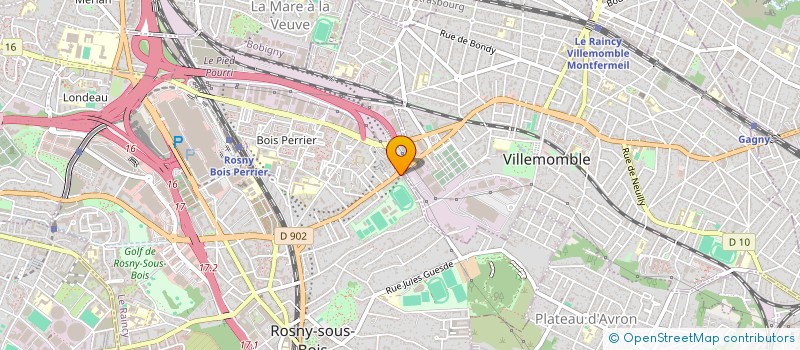 localisation de l'entreprise MBA RENOV à ROSNY-SOUS-BOIS