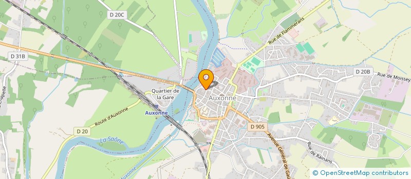 localisation de l'entreprise MBA VSO  AUXONNE