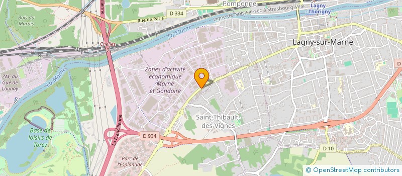 localisation de l'entreprise MBA4 INVEST  LAGNY-SUR-MARNE