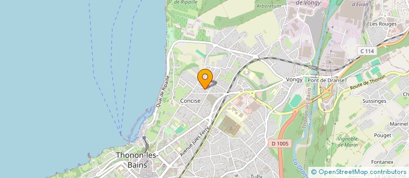 localisation de l'entreprise MBACO à THONON-LES-BAINS