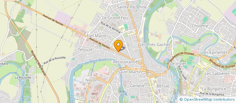 localisation de l'entreprise MBAE à NIORT